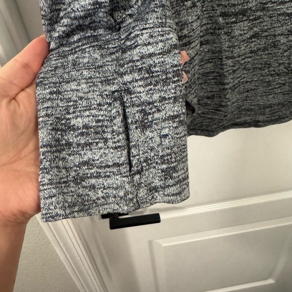 Athleta Gray Marled Long-Sleeve Pullover - Picture 3 of 8